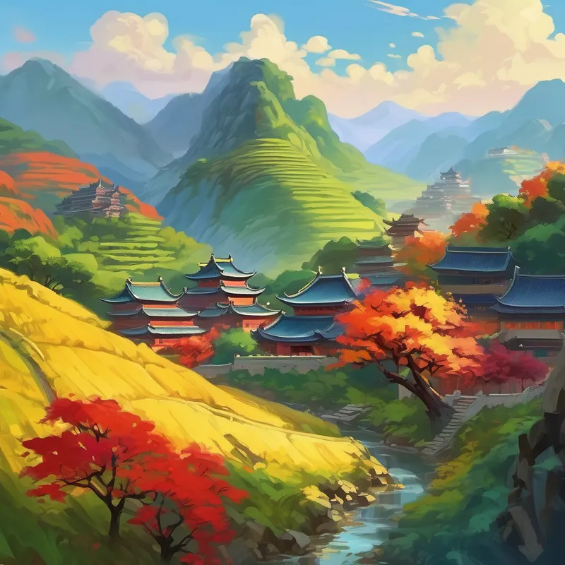 A colorful picture of China's landscape