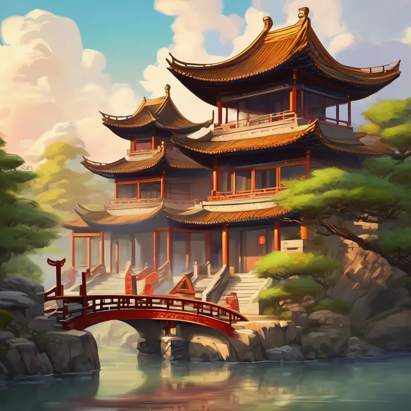 A picture of a historical Chinese landmark