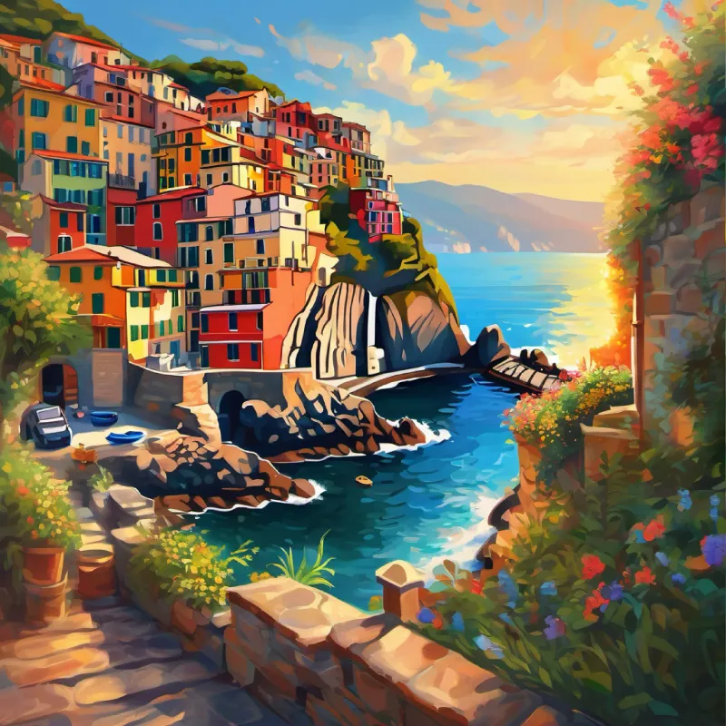 Piele ușor bronzată, ochi căprui în Cinque Terre, întâlnește fată frumoasă.