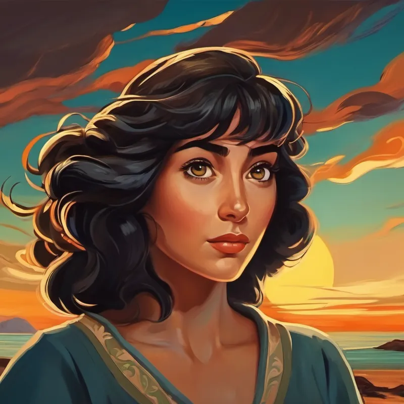 El Apuesto, valiente y con cabello oscuro y ojos brillantes. y la mujer convirtiéndose en líderes sabios