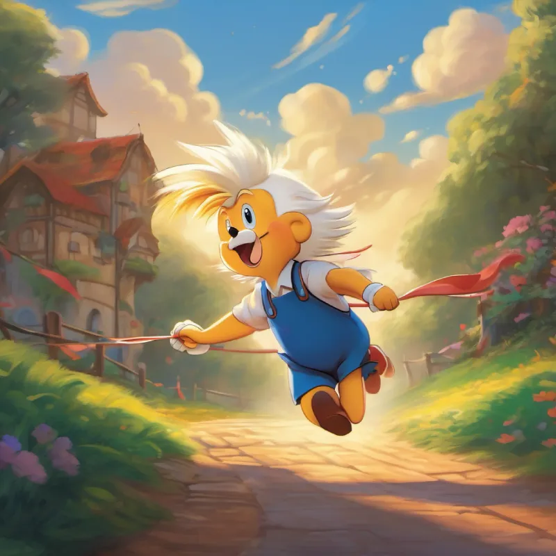 An exciting finish as Donald crosses the finish line.