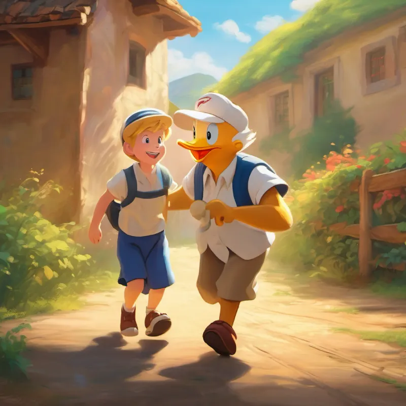 An act of kindness showing Donald helping someone even during the race.