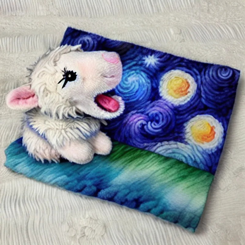 Lamby charges towards the dragon with a loud 'Baa!'