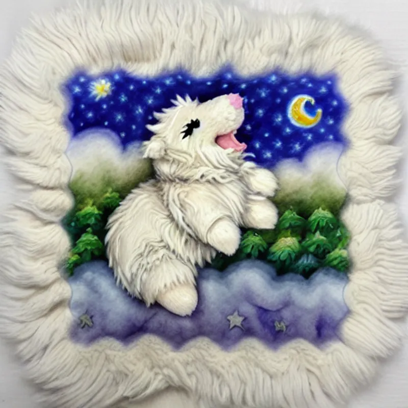 Lamby jumps and runs, avoiding the dragon's fire attacks.