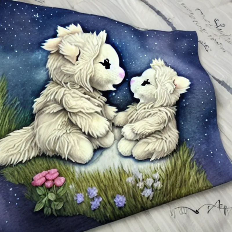 Lamby and the dragon become best friends and explore the meadow.