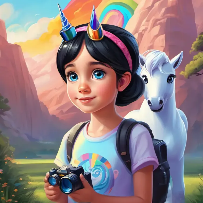 Amanda's amazement at the real unicorns.