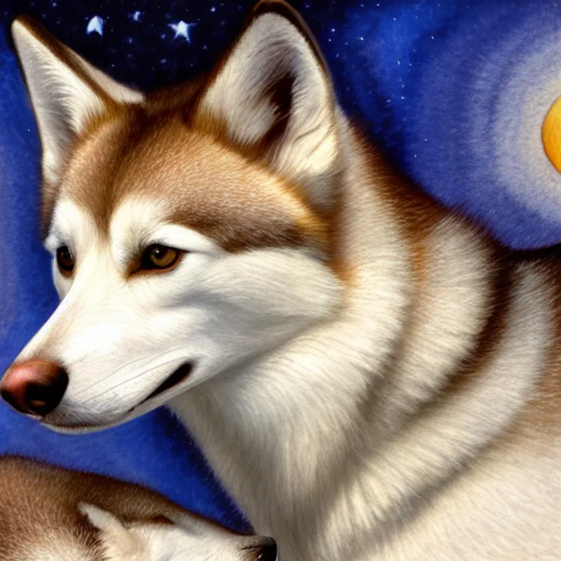 Artemis carrying the baby fox with a look of determination