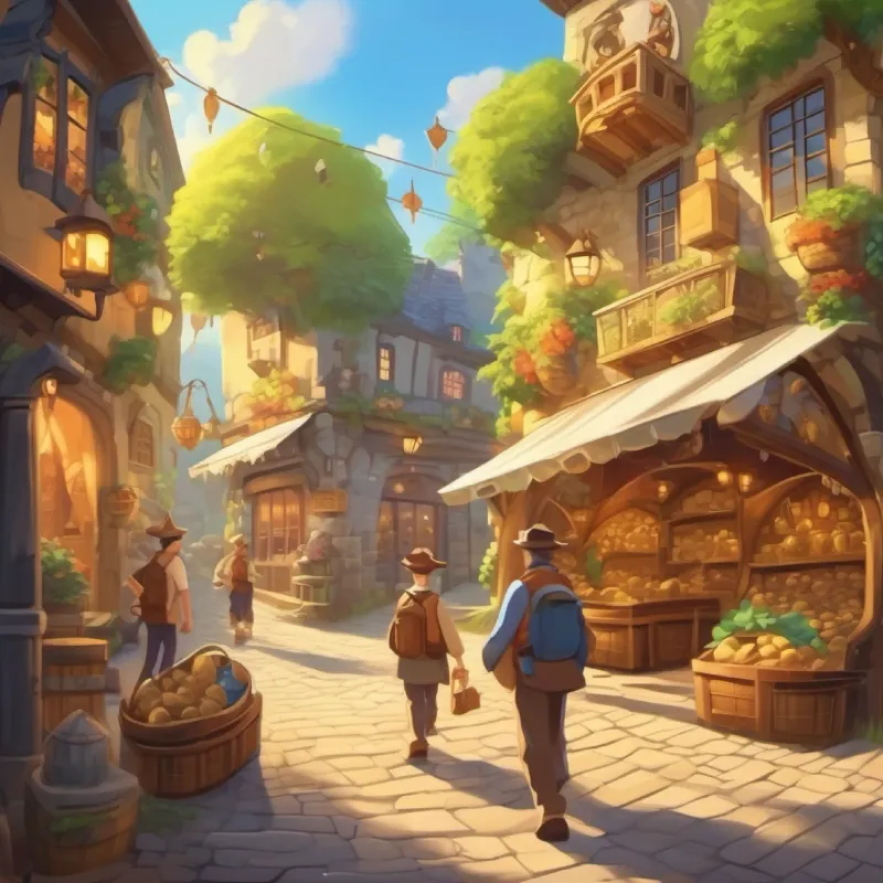 Enthusiasm about the treasure hunt, adventure starts, shops excited