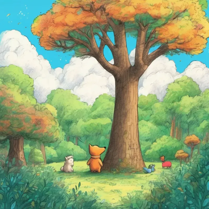 Trees whispering, mention lost stuffed animals.