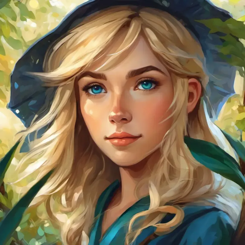 blonde Haare, blaue Augen und braune Haare, grüne Augen sehen, wie die Elfen und Feen den Menschen helfen und magische Funken aus ihren Händen strahlen.