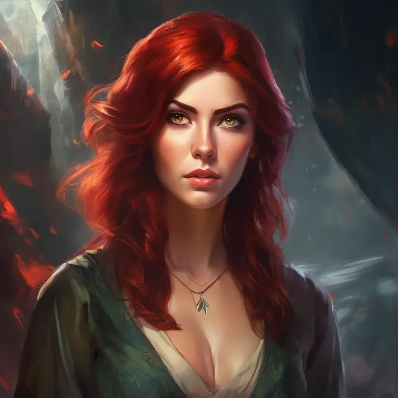 Stern-looking woman with sharp eyes and dark hair's first reaction to Red-haired, imaginative girl with bright eyes and fair skin.