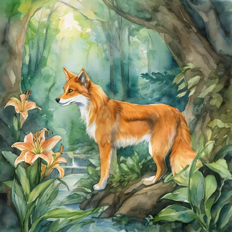 Lily's eyes widened with excitement, and Avenger's tail wagged furiously. They nodded eagerly, their trust in Sparkle growing stronger with each passing moment. Sparkle revealed that a magical amulet, which kept the forest in harmony, had been stolen by the mischievous creatures residing in the Forbidden Cave. Without the amulet's powers, the forest's energy was fading, causing worry among its inhabitants.