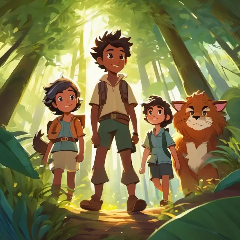 Efe is a lively boy with sparkling brown eyes and sun-kissed skin and his friends became guardians of the forest, emphasizing teamwork and respect for nature.
