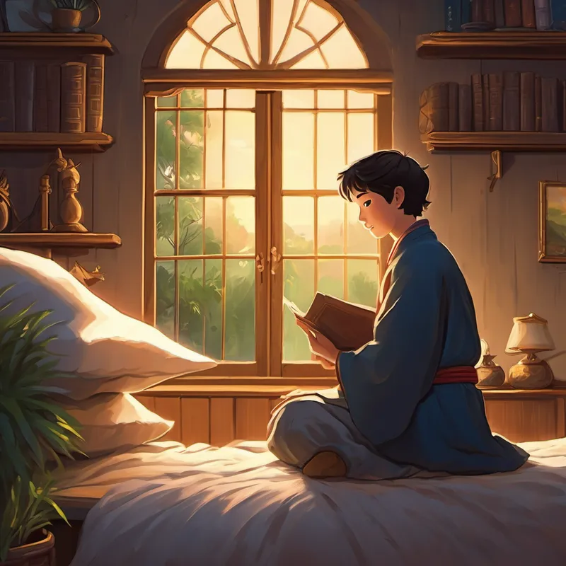 That night, Eli knelt beside his bed and prayed earnestly, "Dear God, please help us during this challenging time. Guide us and show us the way to bring our village back to prosperity. I have faith in you, and I trust that you will help us, even in the darkest of times." Suddenly, a gentle breeze blew through Eli's window, and he felt a comforting warmth in his heart. A voice seemed to whisper, "Have faith, Eli, have faith."