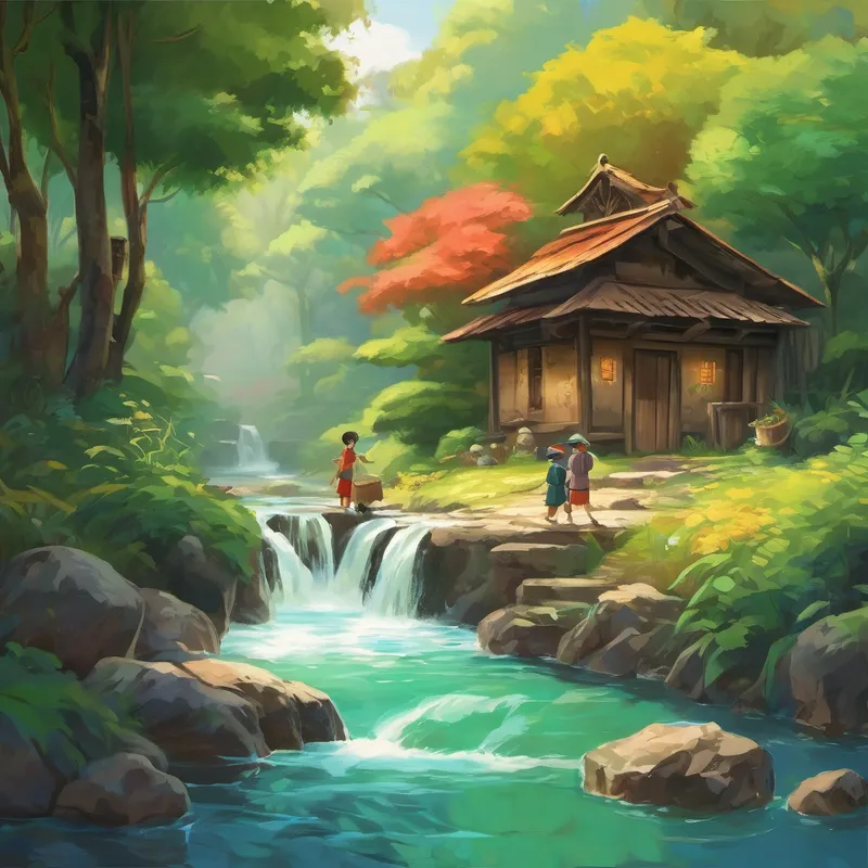 Weeks went by, and their determination paid off. The sound of gushing water erupted from the ground, creating a well brimming with fresh, cool water. The villagers rejoiced, knowing that God had heard their prayers. As they quenched their thirst and filled containers with water, Eli felt a deep sense of gratitude. He realized that faith and trust weren't just words; they were a guide through challenging times. Eli's bond with God had grown stronger, knowing that even in the face of adversity, he had been given the strength to make a difference.