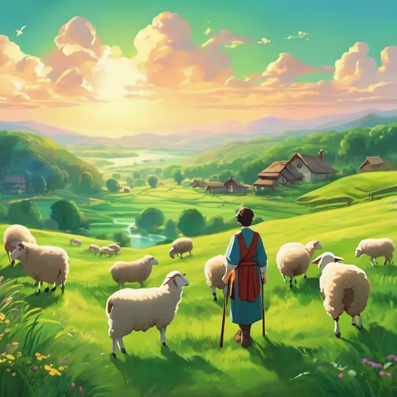 From that day forward, Eli's village prospered with the newfound water, and their sheep frolicked on green meadows once more. The people of the village never forgot the lesson they had learned – to have faith in God's guidance and trust that even the hardest times could bring miracles. And so, dear child, always remember Eli's story. Remember that even in the darkest moments, faith can light up our path, and trust can help us find solutions. Close your eyes now, my dear, and drift off to sleep, knowing that faith and trust will always accompany you, just like they did for Eli, the young shepherd.