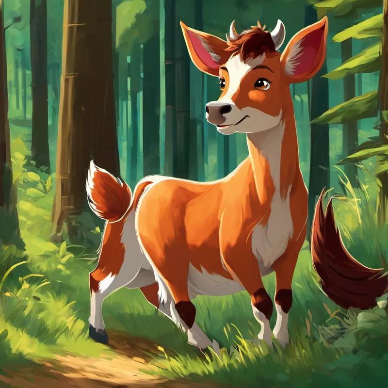 Mentre giocavano, i due amici si imbatterono in una mucca chiamata Bella. Bella era ansiosa perché non riusciva a trovare il suo vitello, Sammy. Leo e Foxy, preoccupati per la mucca, decisero di aiutarla. Insieme si misero alla ricerca di Sammy. Fortunatamente, lo trovarono poco distante, intento a nascondersi tra le piante. Sammy tornò di corsa dalla mamma e i tre amici si abbracciarono felici. Ma le avventure non finirono qui. Più tardi, mentre Leo e Foxy passeggiavano nel bosco, sentirono un pianto provenire da una cassetta. Si avvicinarono e trovarono un povero piccolo pulcino rimasto solo. Il piccolo pulcino era spaventato e sentiva la mancanza della sua mamma. Leo e Foxy decisero di portarlo alla famiglia di galline della fattoria, perché sapevano che la mamma gallo si prenderebbe cura di lui come una vera mamma.