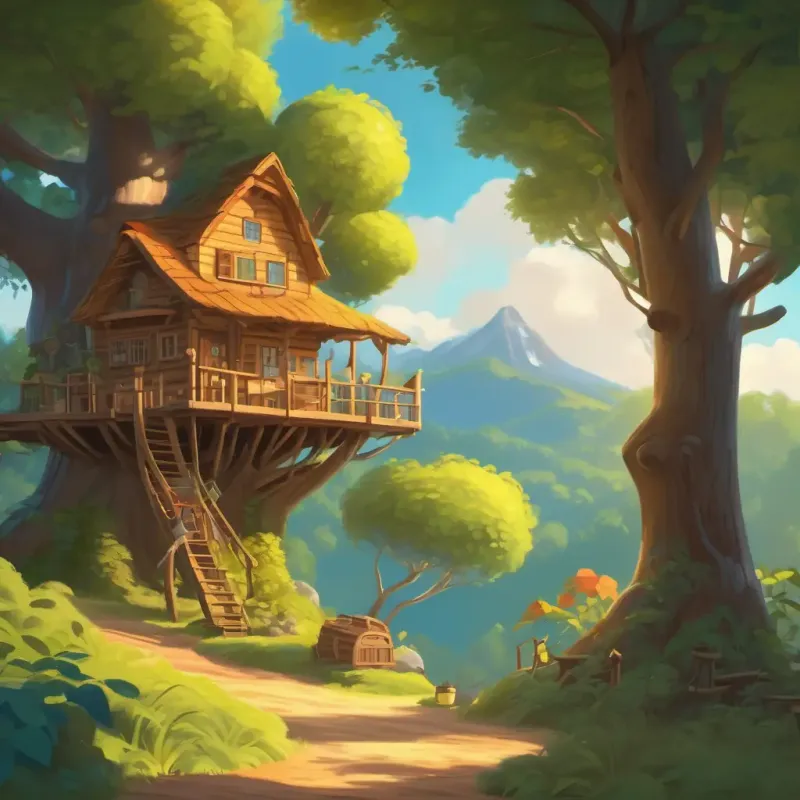 Preparation for the treehouse, gathering materials.