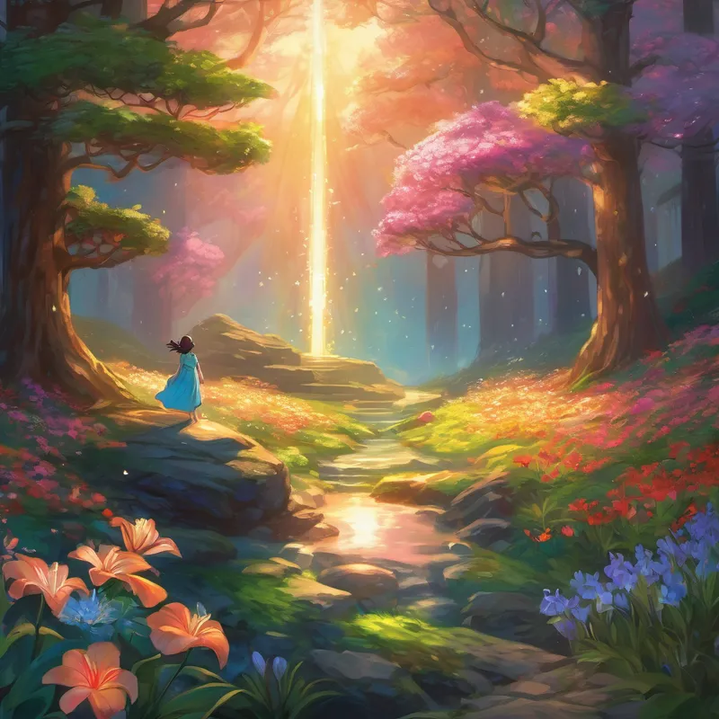 As she approached the source of the light, Lily gasped in awe. There, nestled among the colorful flowers, sat a large stone, shimmering with magical energy. It was the Gaia's Wondrous Stone, known across the land for its incredible enchantments. But this stone was special; it was The Enchanted Edition. Lily cautiously reached out and touched the stone. Suddenly, a soft voice emerged from within it, echoing in her ears, "Dear Lily, I am Gaia's Wondrous Stone: The Enchanted Edition. I have chosen you as my protector and bearer of my powers. With your heart full of kindness, you shall use my enchantments wisely and bring happiness to everyone you encounter."