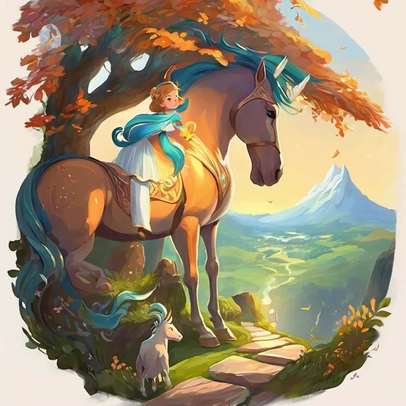 Sometimes, she would hear the tale of a brave unicorn exploring the hidden corners of Gaia or a mischievous pixie spreading joy with her magical dust. Other times, she would listen to the story of a kind-hearted dragon teaching villagers about friendship and loyalty. As the stone continued to enchant her with its stories, Lily's heart filled with hope and inspiration. She learned important lessons about kindness, empathy, and the power of a loving heart. The stories taught her to be brave in the face of challenges and to always lend a helping hand to those in need.