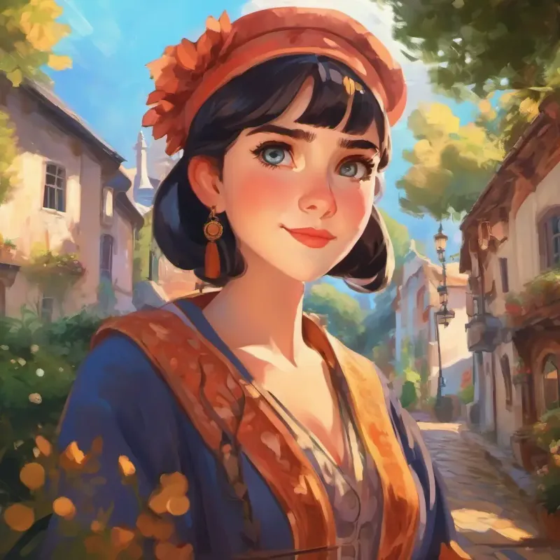 Two girls, scornful expressions, dressed in fancy clothes mock Kind girl, fair skin, blue eyes, always wearing a warm smile, reveal attitude