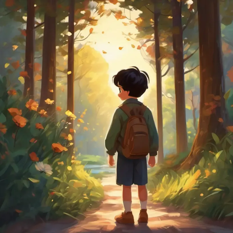 Young boy with dark hair, caring eyes, and a creative spirit shows gratitude, the importance of appreciation.