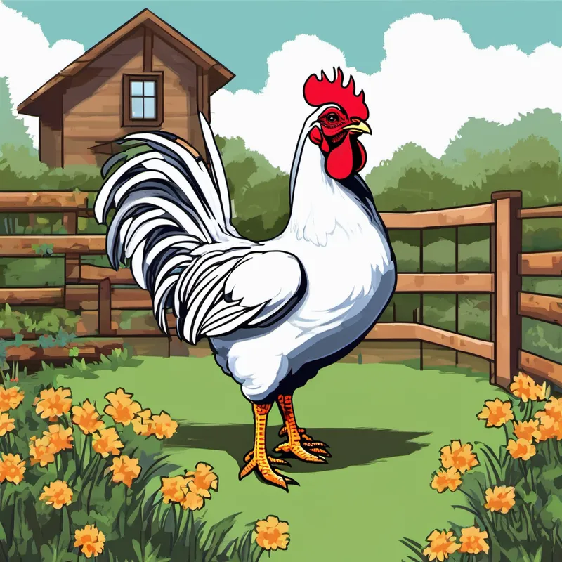 But whenever Charlie tried to share his knowledge with others, he would become nervous and feel small. He'd think to himself, "What if they think my ideas are silly? What if they don't want to be friends with me?" There was another thing that Charlie loved dearly: chickens! He was fascinated by their fluffy feathers, their goofy little dances, and the way they clucked with joy. He wished he could be as confident as a content chicken, strutting proudly in the barnyard without a care in the world.