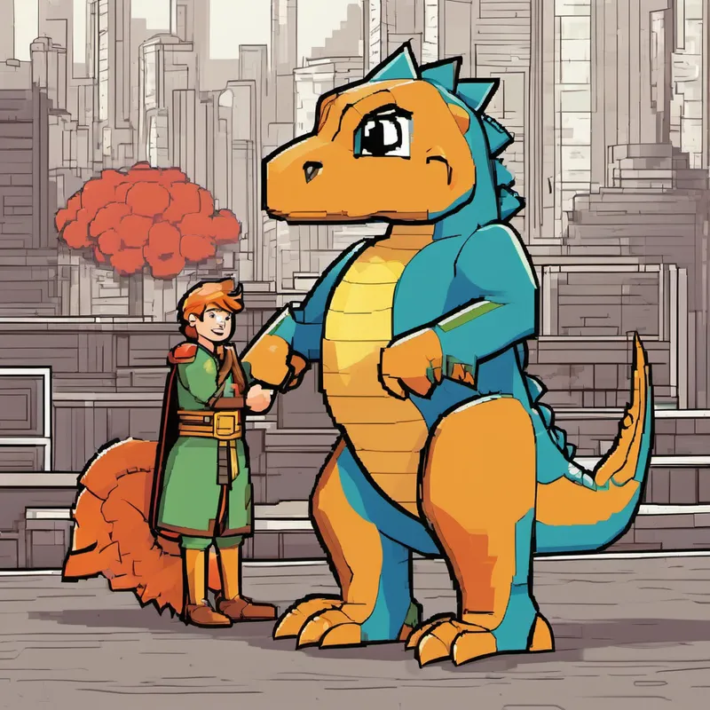 Rex nuzzled closer to Charlie, looking deep into his eyes. "Remember, Charlie, not everyone needs to love what you do. It's about believing in yourself and being proud of who you are. Like a dinosaur, you are special and worthy of love just as you are." Feeling a flicker of courage ignite within him, Charlie took a deep breath. He decided that from that night on, he would believe in himself and his passions – dinosaurs, chickens, and Legoland. He could create wonders and make others smile simply by being confident in who he was.