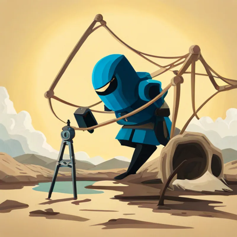 Captain Coverage traps the giant spider