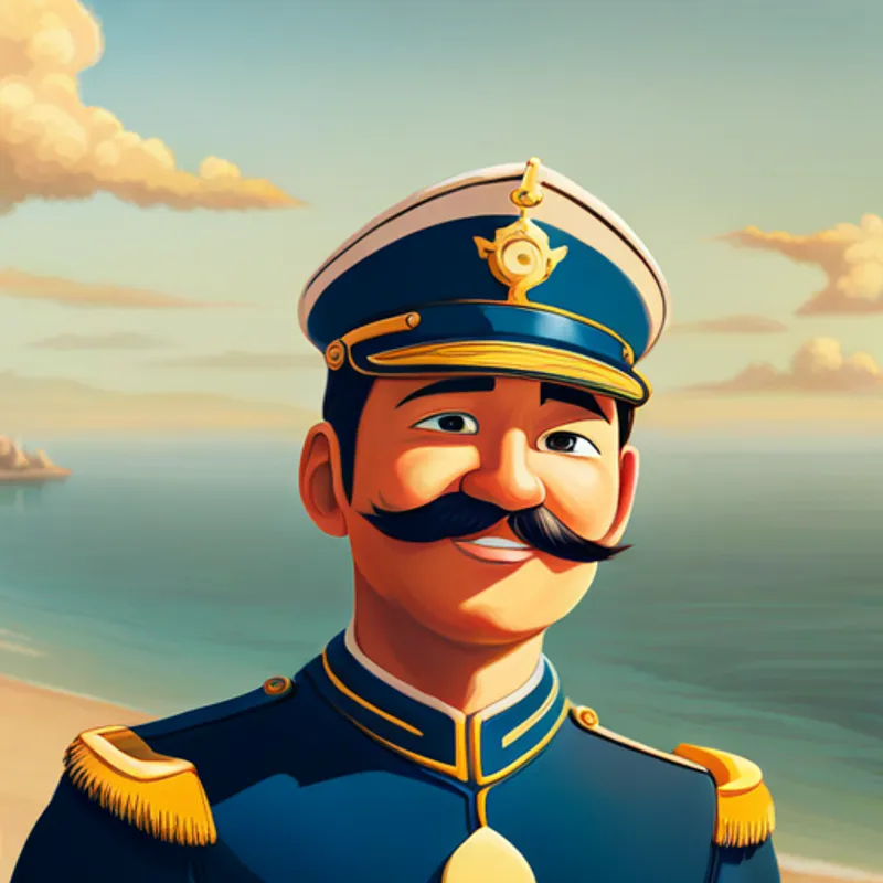 Captain Coverage smiles and reassures Delton