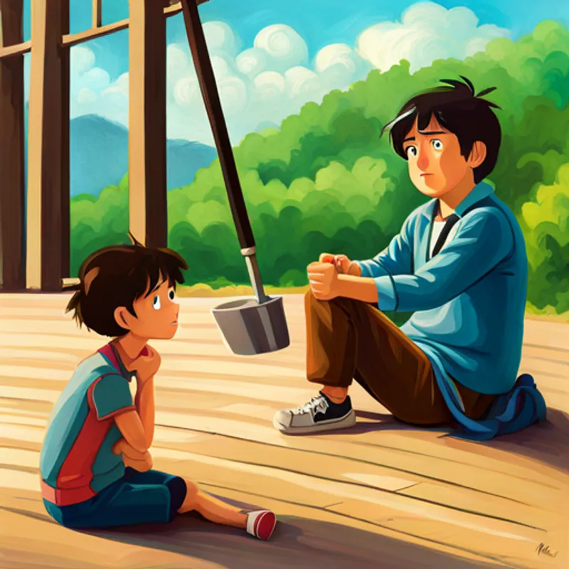 Max observes Robby bending the truth