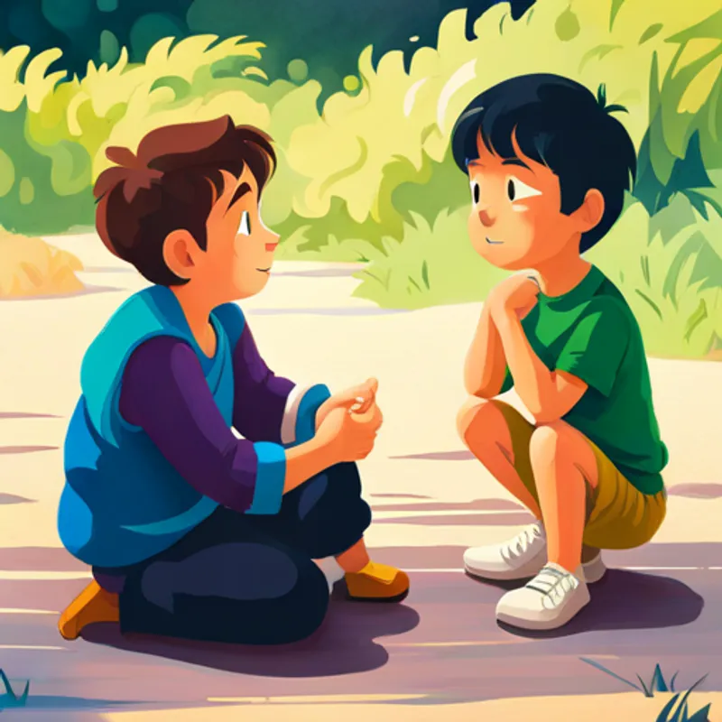 Max tells Robby that lying is bad