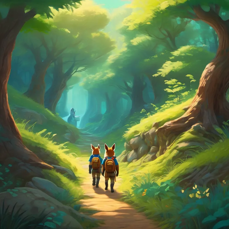 Guardians exploring the Hidden Hollow, helping animals