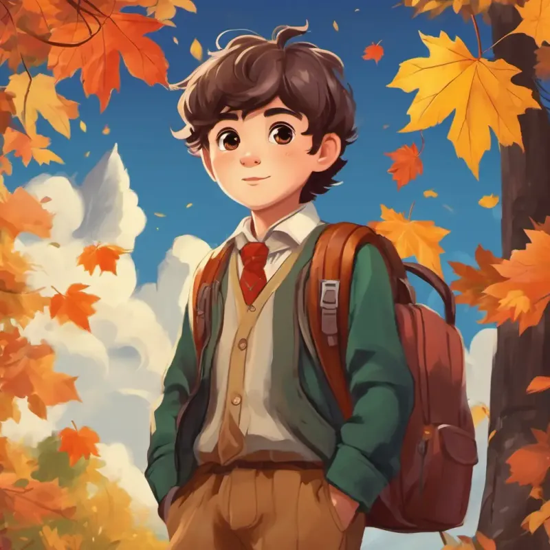 Ishu is dressing up in his favorite clothes for school.