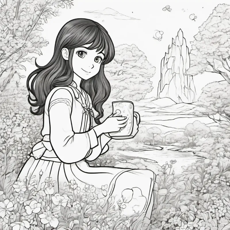 Concluding thought that friendship is the greatest magic, by girl, brown hair, blue eyes.