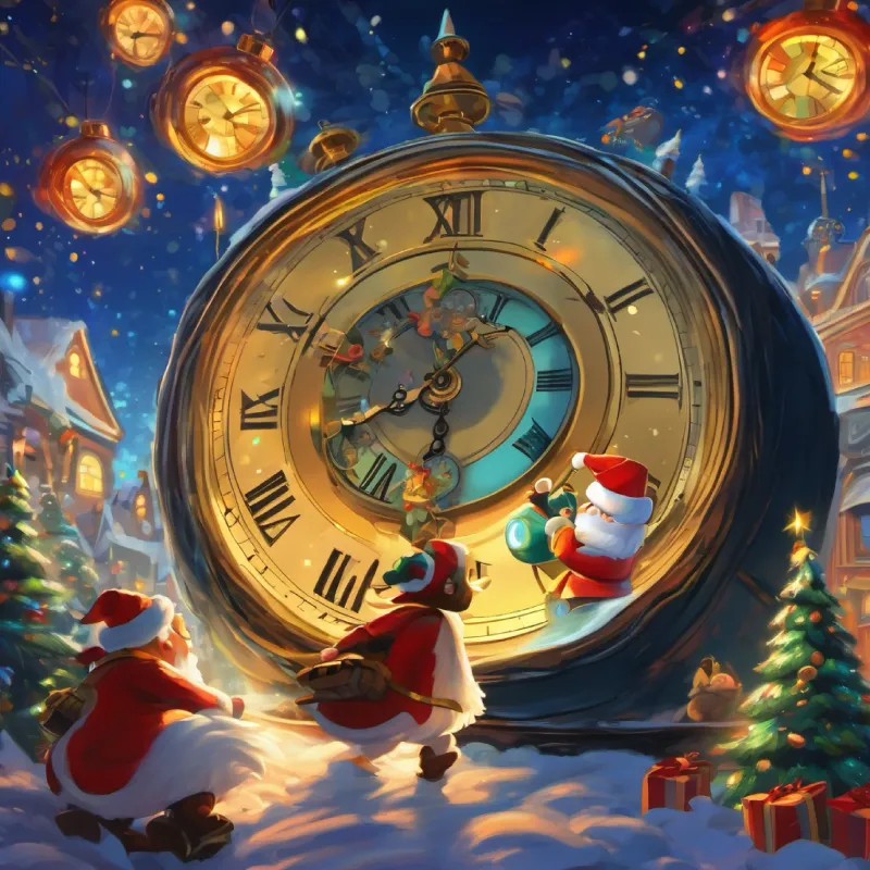 Dizzy activates the time machine by accident.