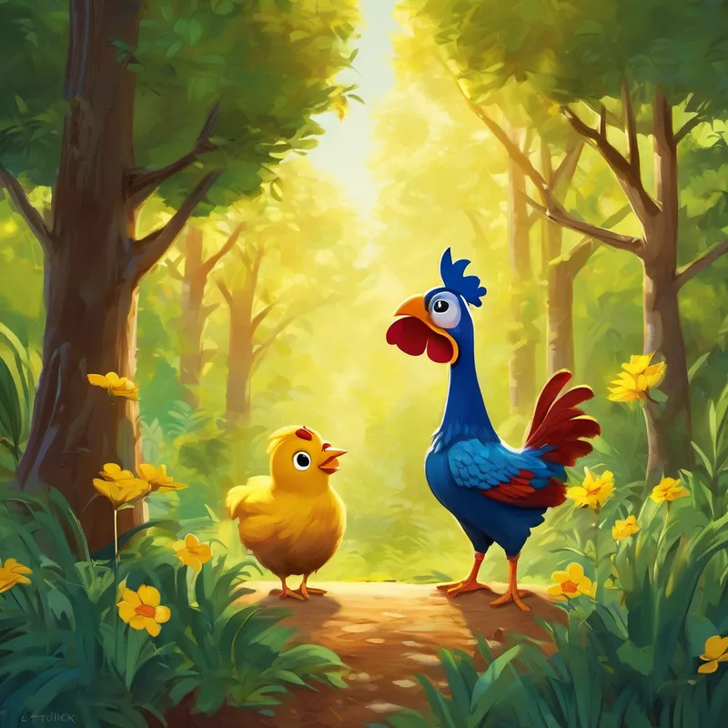 Walking back through the ABC forest, El Pollo Amarillo couldn't help but think of all the wonderful things he learned. The alphabet had become so much more than letters – it was a magical way to explore and connect with his friends. From that day forward, every time El Pollo Amarillo saw a letter, he remembered the adventure and smiled. And so, with a heart full of joy and a head full of ABC knowledge, El Pollo Amarillo returned to his cozy little home in Encantolandia, ready for many more exciting adventures to come.