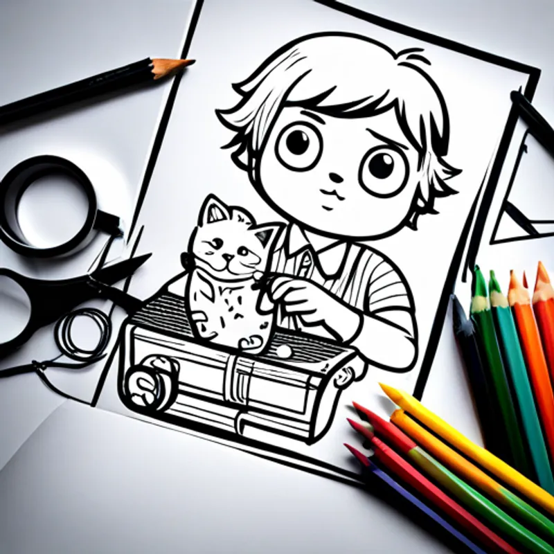 Timmy learning about a cat from Polly