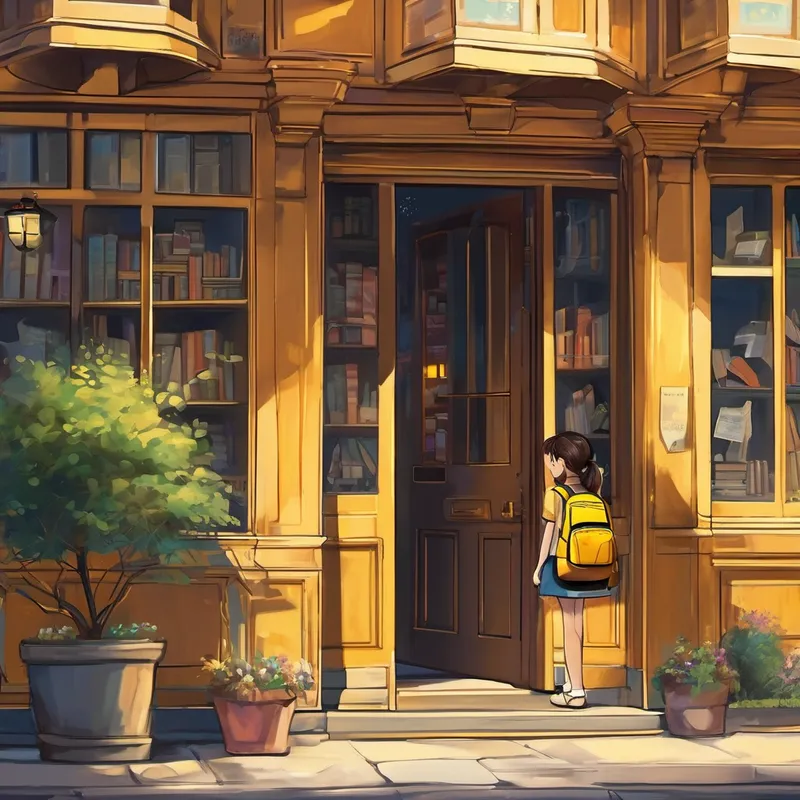 One beautiful evening, a curious young girl named Lily found herself wandering near the mysterious bookstore. Drawn to its soft glow, she decided to step inside. As the door creaked open, she was greeted by the musty smell of old pages and a kind old man named Mr. Bumblebee. "Welcome, young adventurer," Mr. Bumblebee said with a twinkle in his eyes. "Here at Enchanted Pages, the books hide secrets only the bravest can find."