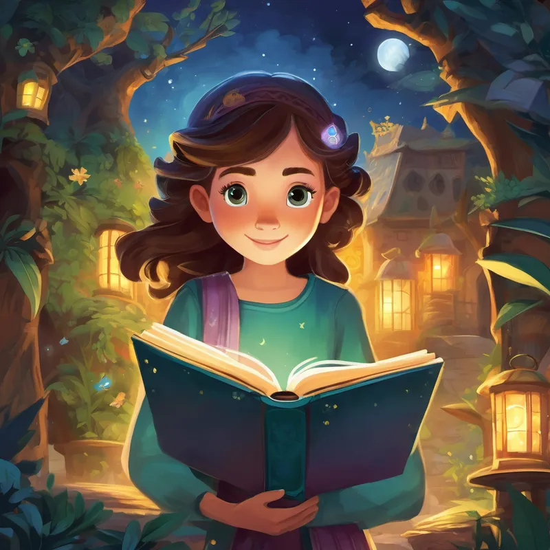 In this enchanted world, Lily discovered her inner bravery, helping her newfound friends face challenges and solve puzzles. Along the way, she learned valuable lessons about friendship, courage, and the power of imagination. Every night, Lily returned to "Enchanted Pages," with new stories waiting to be explored. Each book held a different adventure, taking her to distant lands, ancient civilizations, and even the moon and stars beyond.