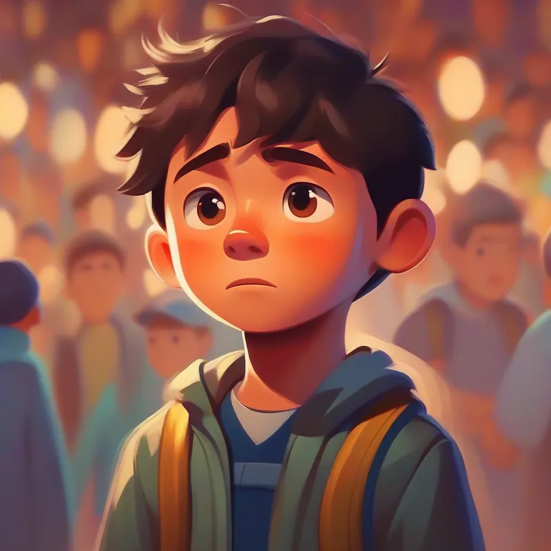 A determined boy with big dreams, facing hardships every day. faces challenges from jealous people but remains focused.