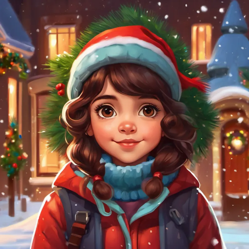 Niña, cabello castaño, ojos marrones, piel clara, lleva casco lista para patinar, segura, se despide