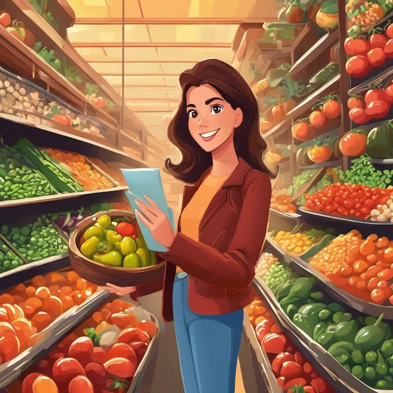 Foi então que teve uma ideia genial. Ela decidiu usar um aplicativo de delivery para fazer suas compras de alimentos saudáveis sem precisar sair de casa. Amanda pegou seu celular e começou a navegar pelos diversos itens disponíveis: frutas, legumes, arroz integral e muitos outros alimentos nutritivos. Mas, ao fazer o pedido, o aplicativo começou a apresentar problemas. Primeiro, Amanda escolheu uma caixa de morangos, mas em vez deles, recebeu uma caixa de tomates. "Que engraçado!" pensou ela, rindo da situação inusitada.