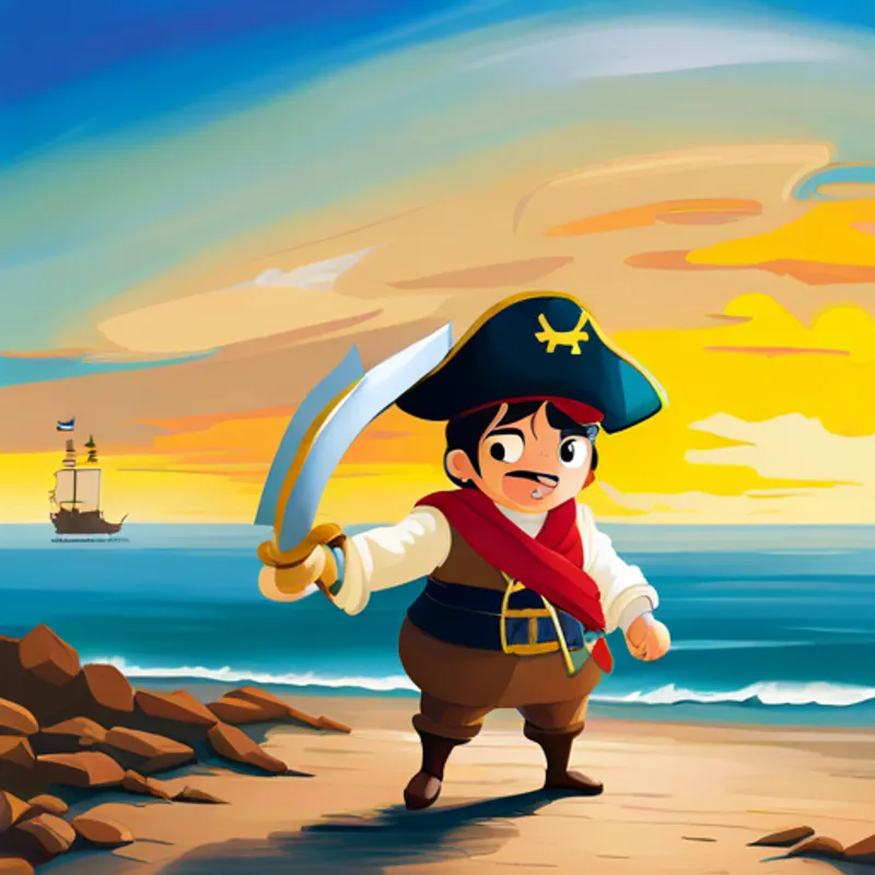 Diego, pirate, dream, treasure, island