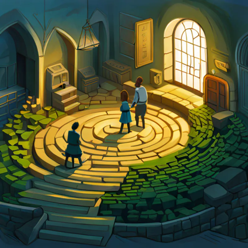 Challenges, teamwork, labyrinth