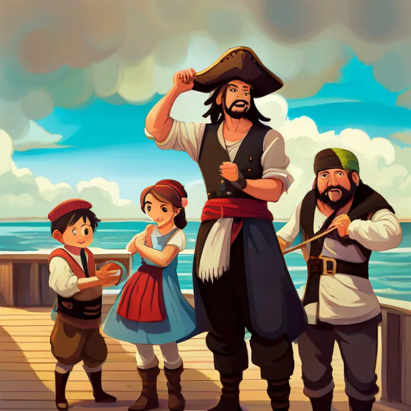 Celebration, sharing, pirates