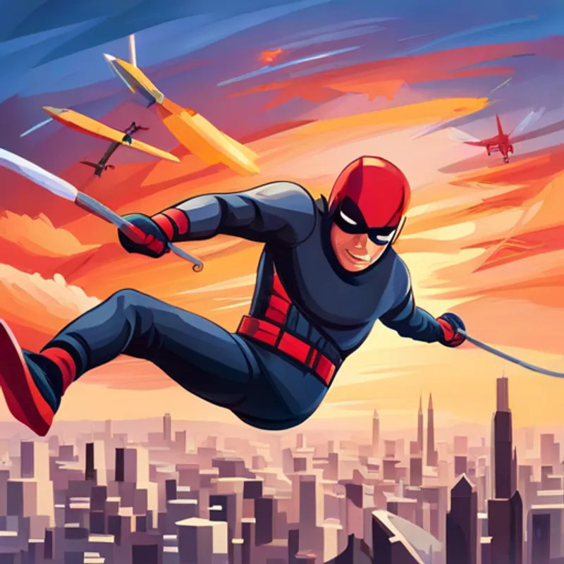 Daredevil loves performing daring aerial stunts