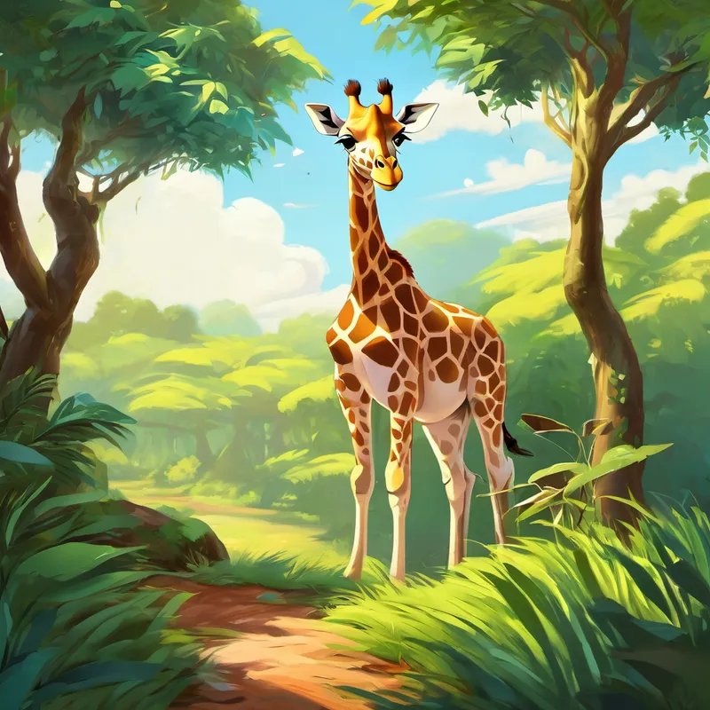 And so, Kipekee continued to explore the Savannah, play games with her friends, and eat the juiciest leaves from the tallest trees. She lived happily, reminding everyone that it's not the spots on the outside that matter, but the love, kindness, and confidence we have inside. From that day forward, the spotless giraffe, Kipekee, became a symbol of uniqueness and taught everyone the value of loving oneself.