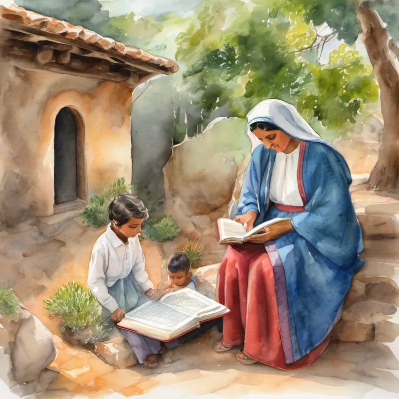 La historia de José, al igual que la de María, comenzó con dificultades. Pero a través de sus pruebas y tribulaciones, José confió en Dios y finalmente encontró un hogar amoroso y una familia que lo cuidaba. María se sintió inspirada por la historia de José y comenzó a creer que también podría encontrar su hogar en el corazón de Dios. Mientras María seguía leyendo la Biblia, vio un pájaro herido en el parque. Sin pensarlo dos veces, María tomó al pajarito en sus manos y lo llevó a su casa actual, donde su mamá de acogida lo ayudó a curar sus heridas. A medida que el pájaro se recuperaba, María sentía una alegría y un amor especial en su corazón, similar al amor que Dios tenía por ella.