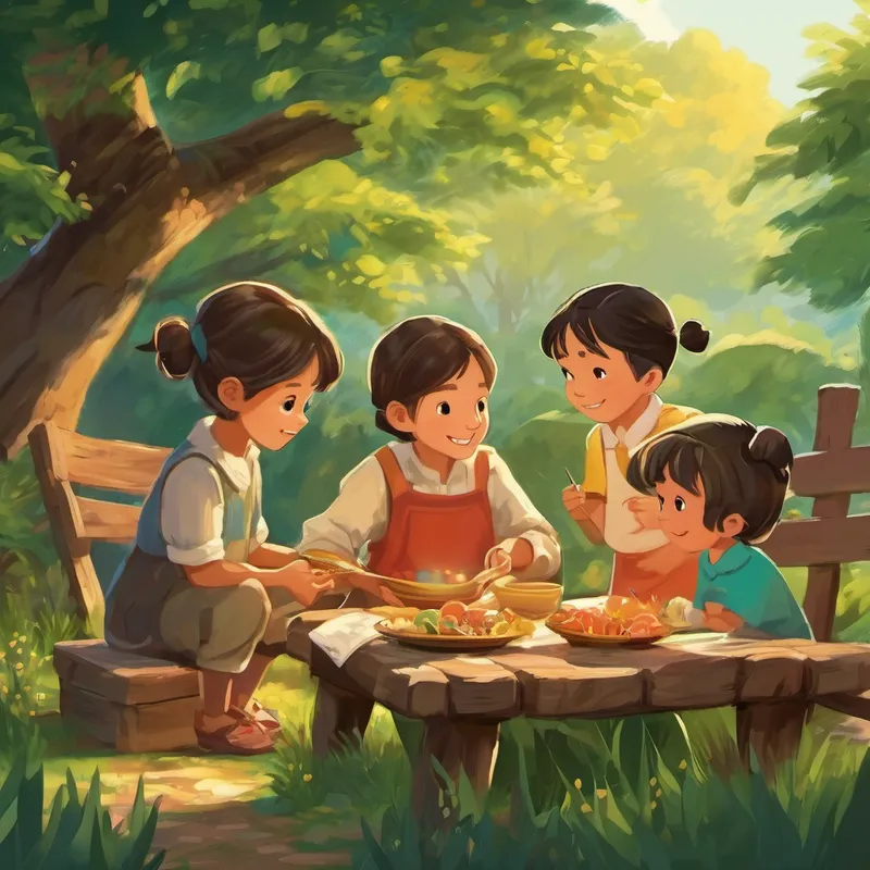 The children listened intently to Lily's wise words, realizing the importance of these values in their lives. They started practicing empathy by helping elderly villagers and sharing their toys with younger siblings. They showed gratitude by saying "thank you" to their parents for every meal and every story read to them. And they promised to be honest, both with themselves and others. Days turned into weeks, and weeks turned into months, but the friendship between Lily and the older children only grew stronger. With every passing day, they learned more about life values and how they could make a positive difference in the world.